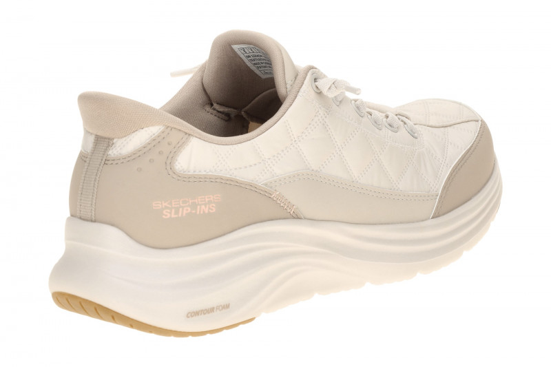 Skechers Contour Foam Schuhe beige Damen Slip-Ins Sneaker