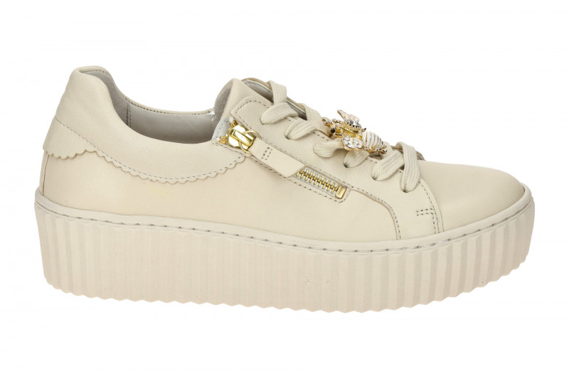 Gabor Schuhe beige Plateau Sneakers Schmuckhummel 63.201.22