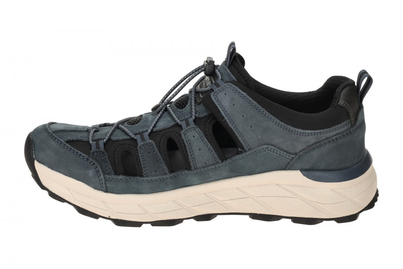 camel active Cross Country Sommer Schuhe blau gelocht 54CCA03