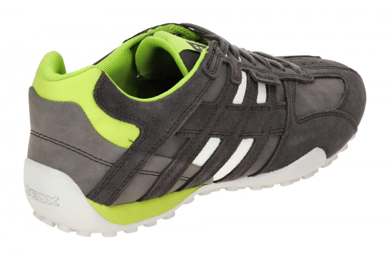 Geox Snake Schuhe Sneaker grau neon-grün U4507A