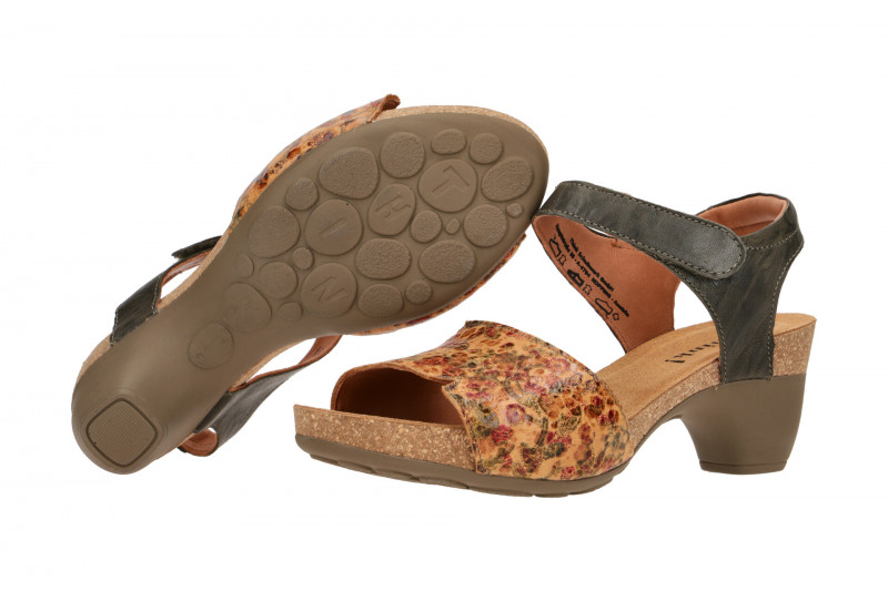 Think Traudi Sandale hellbraun effekt