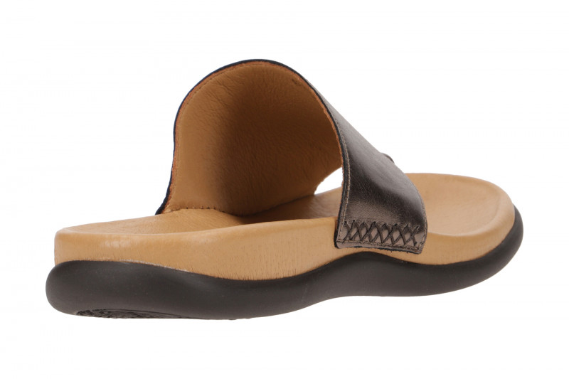 Gabor Zehentrenner Pantolette altsilber grau metallic