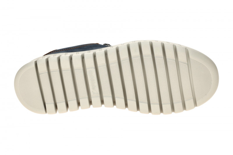 Waldläufer Baldo Schuhe Sneaker blau braun H-Weite Nubuck 907005