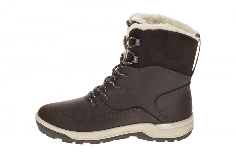 Ecco Trace Stiefel Winter Schnür Boots braun Warmfutter 832233