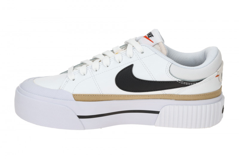 NIKE Court Legacy Lift Sneaker weiß schwarz Damen Plateau