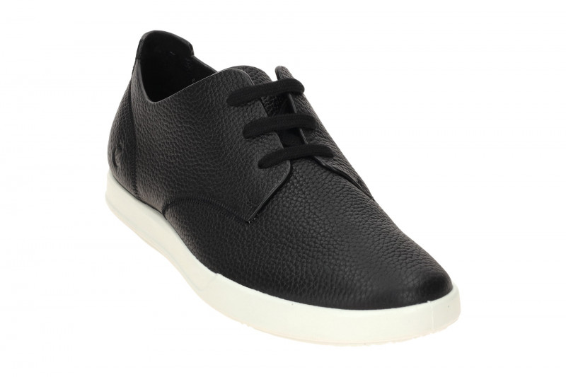 Ecco Leisure Schuhe schwarz Herren Leder Sneakers 538804