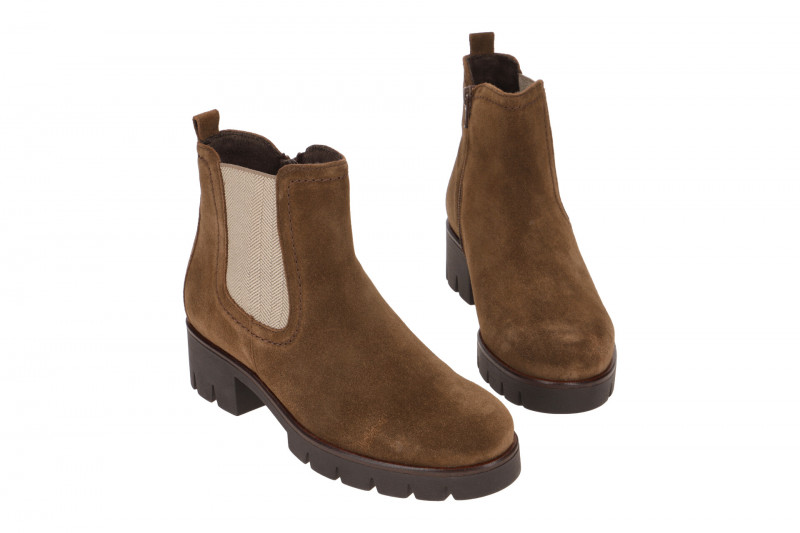 Gabor Stiefelette braun whisky Velour 91.710.18