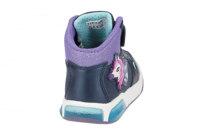 Geox Inek Einhorn Schuhe blau Blinker