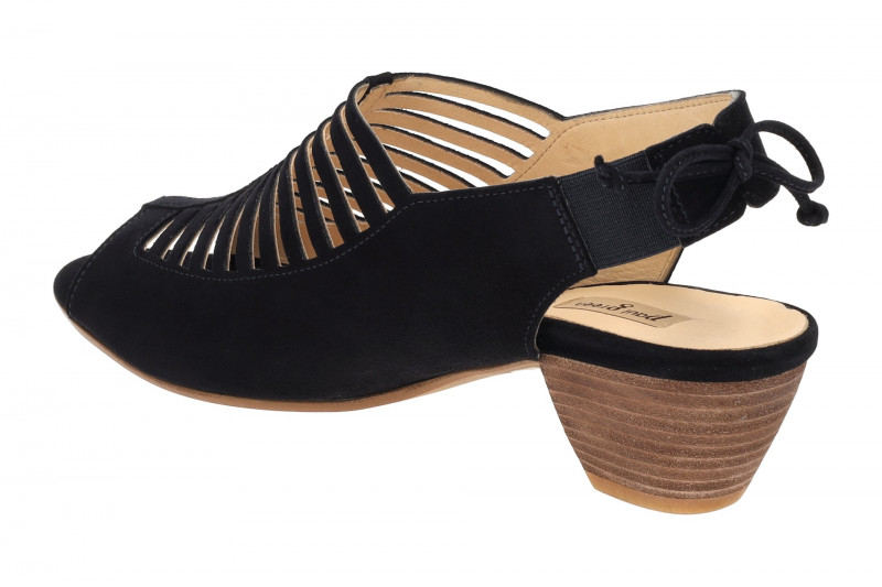 Paul Green Sandaletten dunkelblau Samt Velour 6589