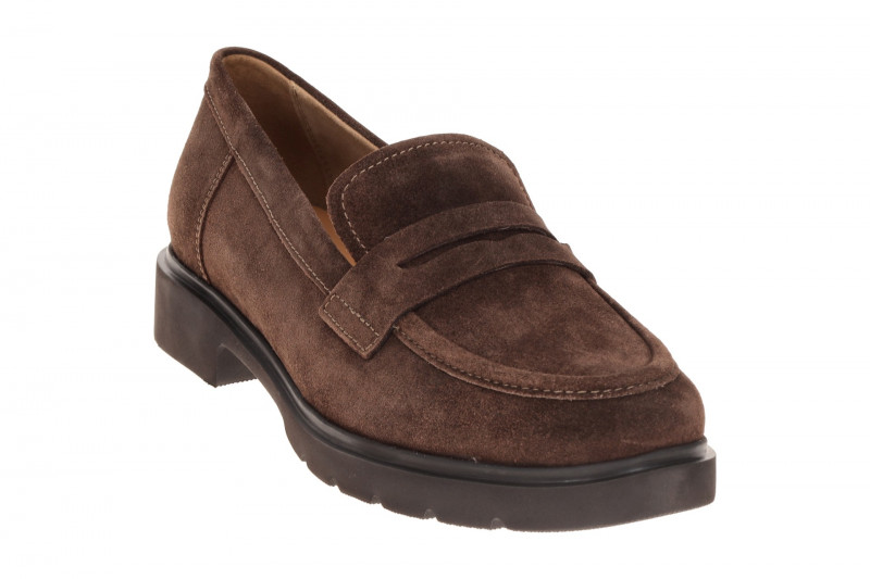 Gabor Schuhe Slipper braun Velour Mokassin Loafer 4001.01.003