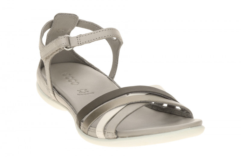 Ecco Flash Sandale grau metallic Kreuzriemen 244243