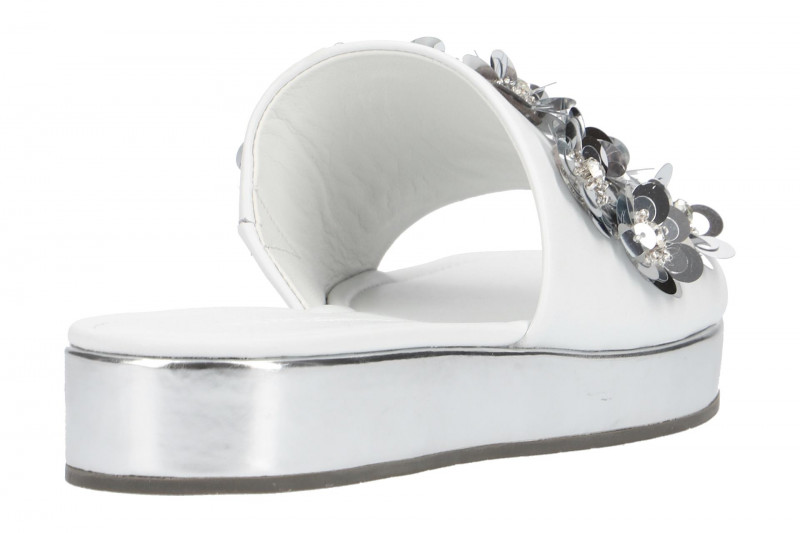 K&S Neo Pantolette weiß silber 71-25460-327