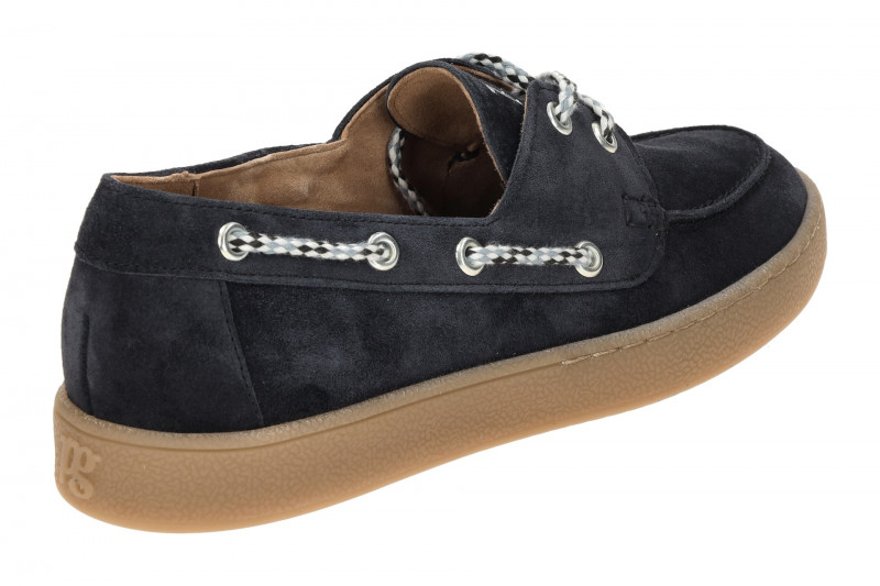 Paul Green Schuhe blau Mokassin im Bootsschuh Stil 1185