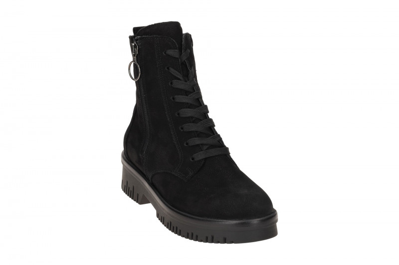 Waldläufer Alea Stiefeletten Boots schwarz Glitzer H-Weite