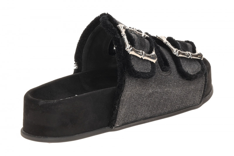 Paul Green Plateau Pantolette schwarz Antik-Look 6221