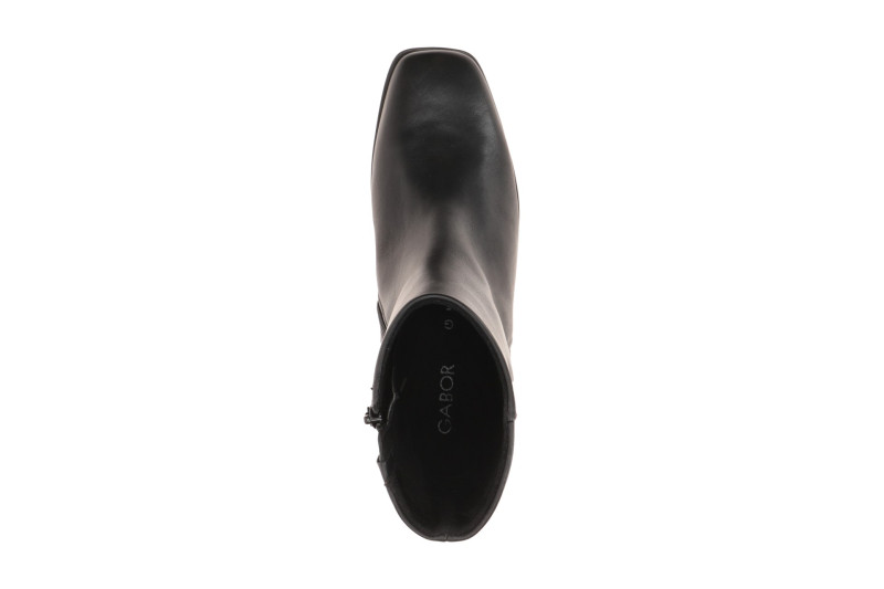 Gabor Stiefelette schwarz matt Karree 8067.01.001