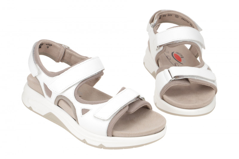 Gabor RollingSoft Sandale weiß Glattleder 86.889.60