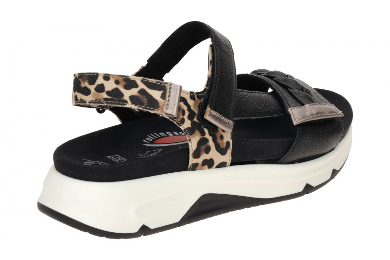 Gabor RollingSoft Sandale schwarz Luchs 66.883.67