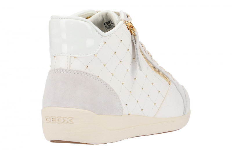 Geox Myria Schuhe weiß gold D6468C