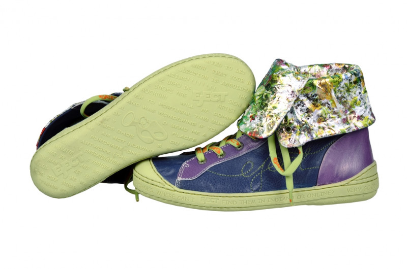 Eject Dass Sommer Stiefelette in blau lila E-15434