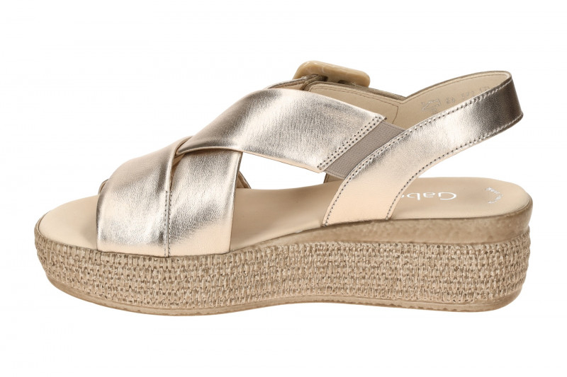 Gabor Plateau Sandale puder grau metallic 64.572.62