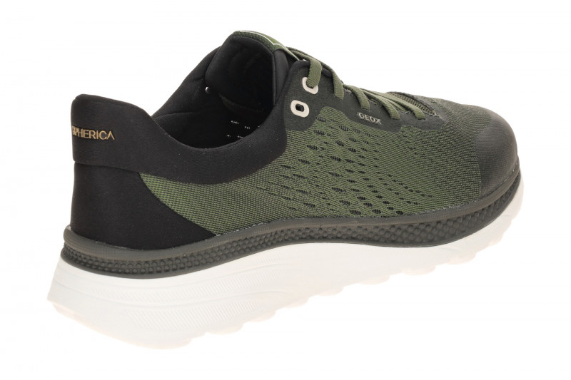Geox Spherica Actif Schuhe Sneakers grün weiß U65HUB