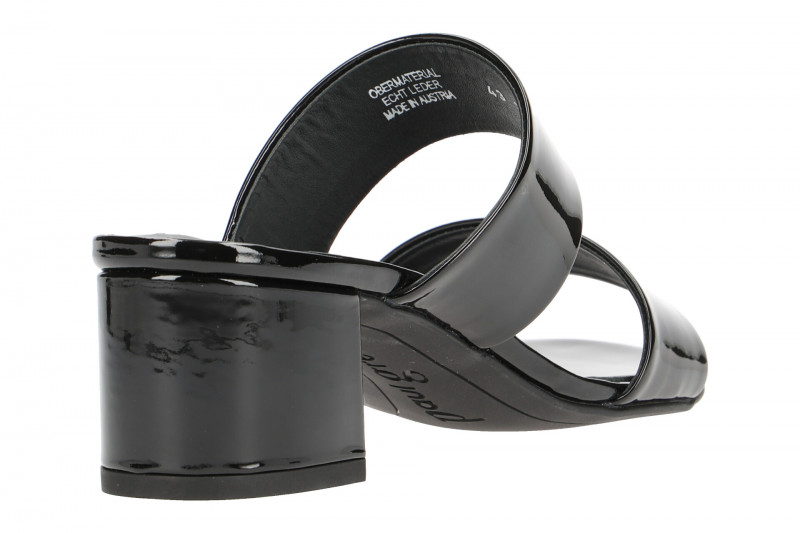 Paul Green Pantoletten schwarz Lack 7401