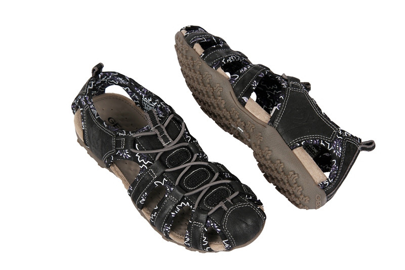 Geox Sand.Strel Damen Sandale schwarz