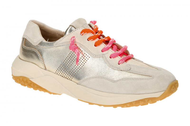 Paul Green Schuhe Sneakers grau beige metallic 5463