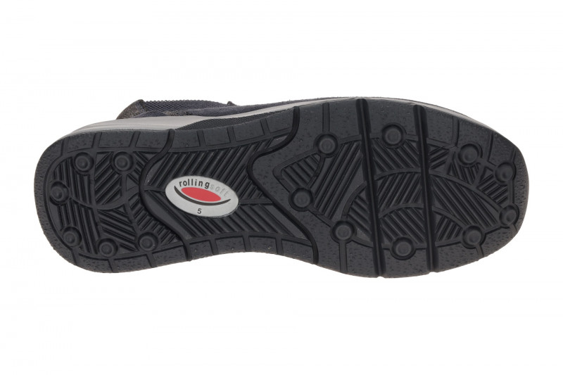Gabor RollingSoft Stiefelette blau Velour 0803.01.003