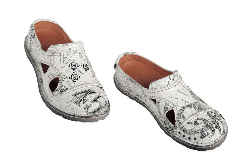 Eject Sony3 Pantoletten fantasy weiß 9407