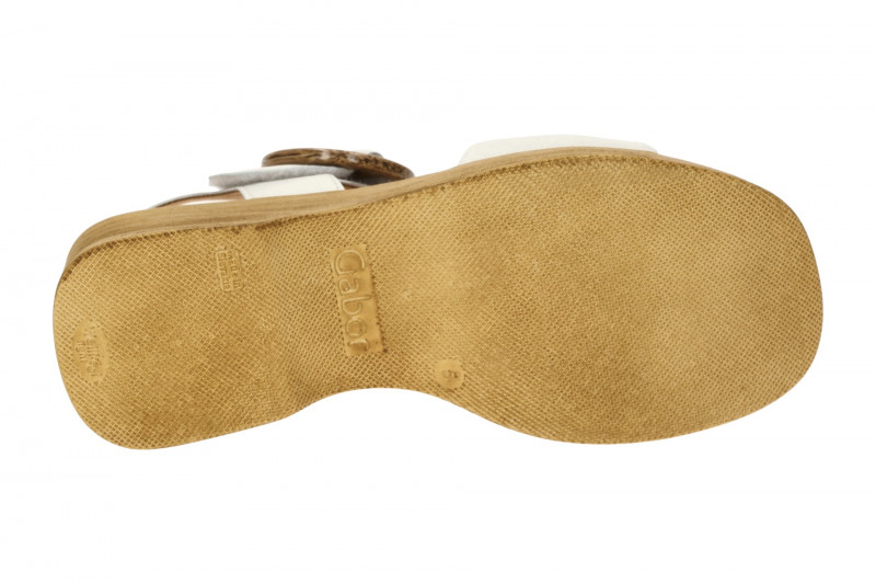 Gabor Fashion Plateau Sandalette weiß Nappa 64.520.20