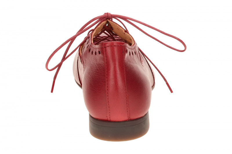 Think Guad Damen Schnür Schuhe rot rosso gelocht 565