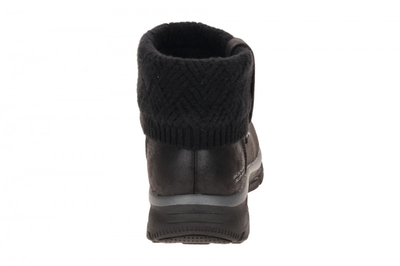 Skechers Easy Going Stiefelette schwarz Slip Ins Strick