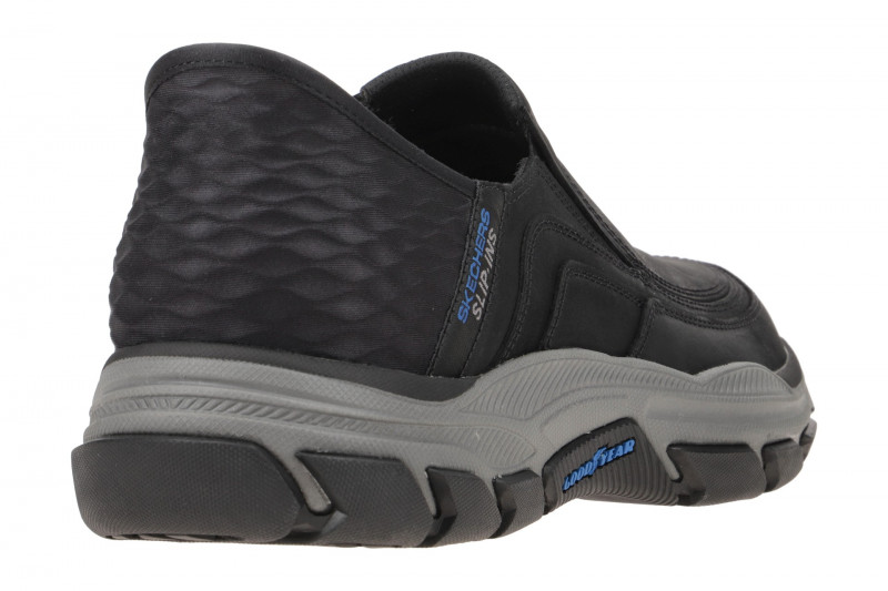 Skechers RESPECTED Schuhe schwarz grau Slip-Ins 204810