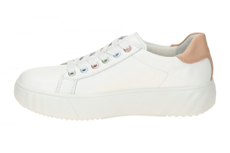 ARA Monaco Plateau Schuhe Schnürer weiß rosa H-Weite 12-46523
