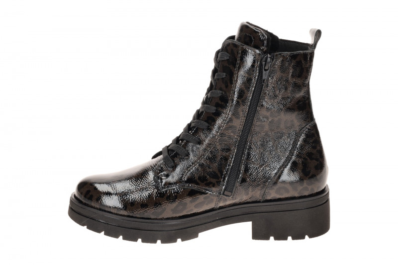 Waldläufer Zoe Stiefel Boots braun Lack Leo K-Weite