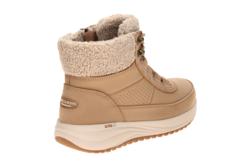 Skechers On-The-Go Stiefeletten hellbraun Damen wasserdicht 144746