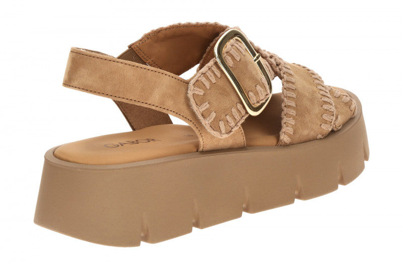 Gabor Plateau Sandale braun walnut Ziernaht 84.751.14