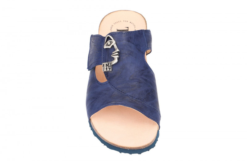 Think Mizzi Pantolette indigo blau Klett