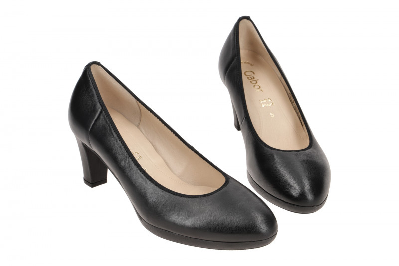 Gabor Pumps schwarz Glattleder 41.281.27