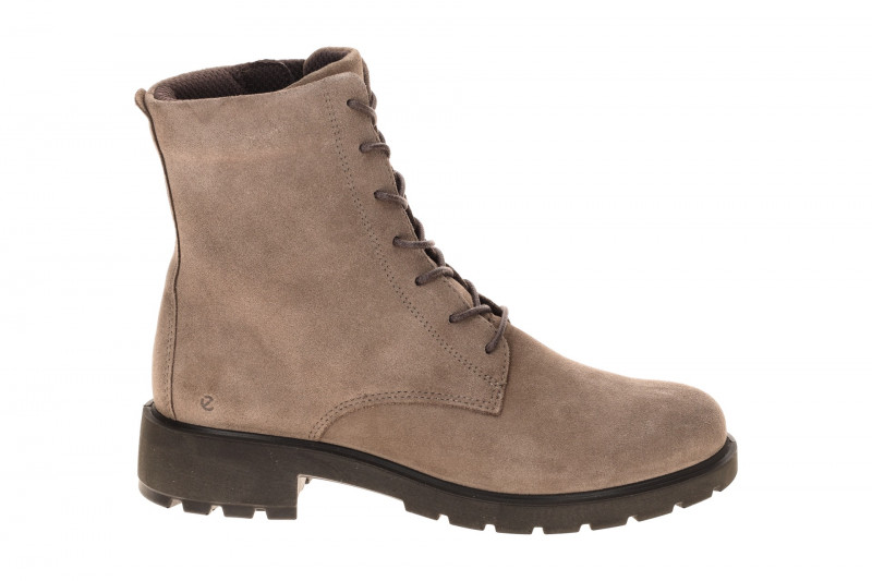 Ecco Metropole Vienna Stiefel Boots taupe braun Velour 231303