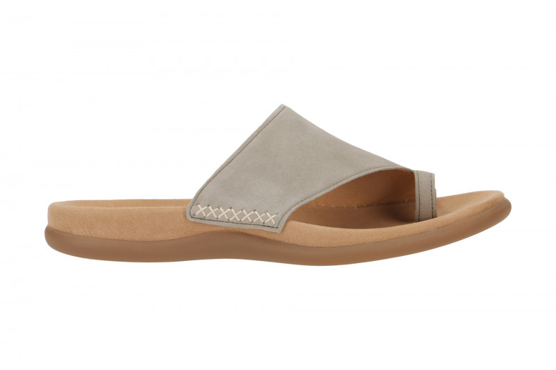 Gabor Zehentrenner Pantolette grau-grün schilf