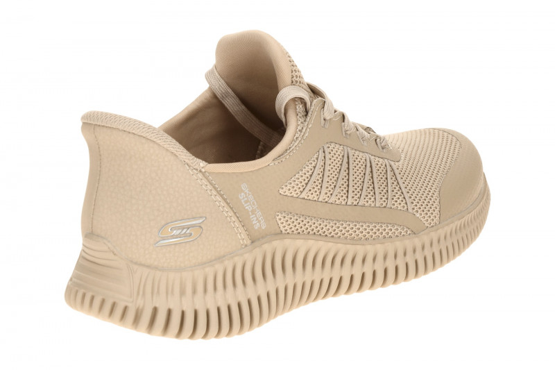 Skechers Bobs Geo Sneakers Schuhe braun tan SLIP-INS 117413