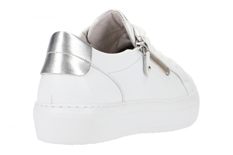 Gabor Schuhe weiß silber Sneakers 23.314.21
