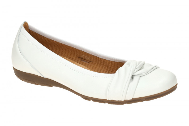 Gabor Ballerina weiß Leder Schlaufe 04.165.21