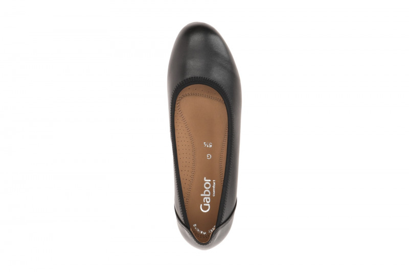 Gabor comfort Keil Pumps schwarz Glattleder 02.690.57