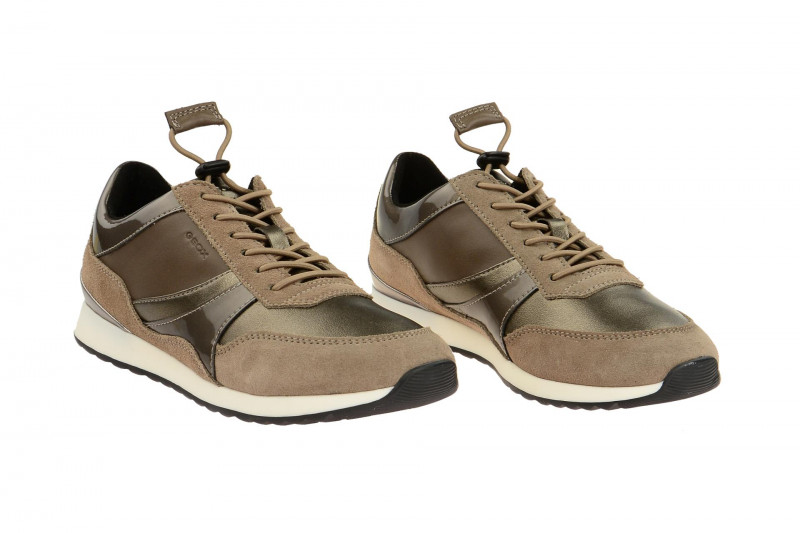 Geox Deynna Schuhe grau braun D746FE