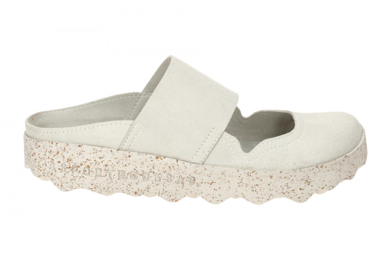 Asportuguesas Cana Pantoletten Damen grau offwhite Clogs