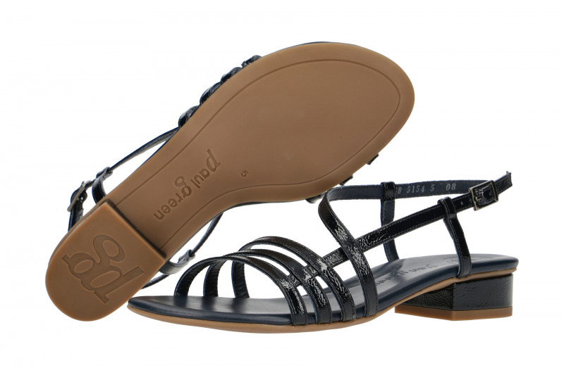 Paul Green Sandalette dunkelblau Lack 7621